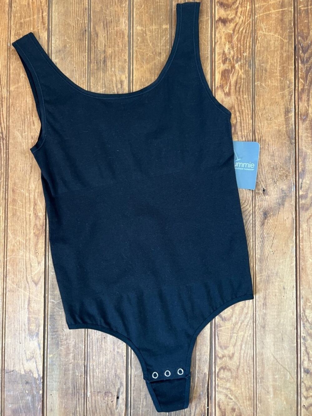 Yummie by Heather Thomson Black Tank Bodysuit shapewear One-Piece size M/l NWT